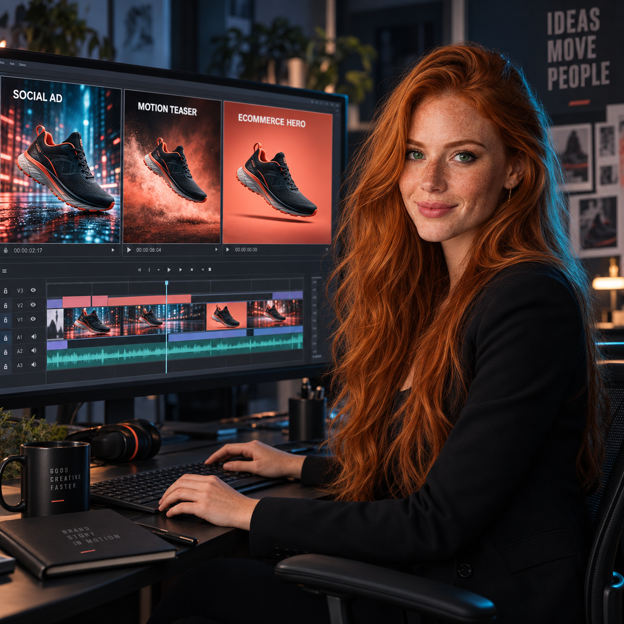 Studio building a complete multi-format campaign